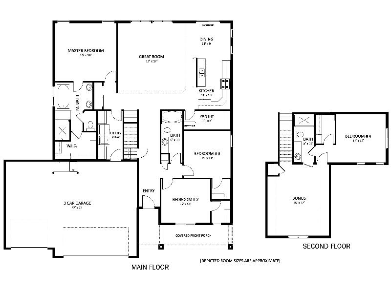 Lewiston with Bonus Floorplan